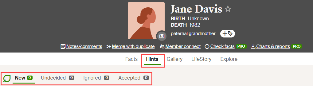 hints profile