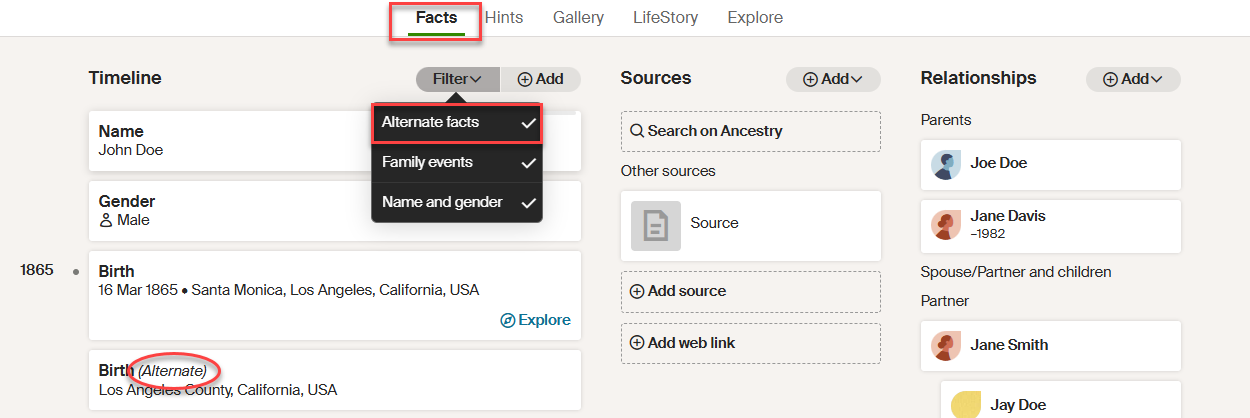 finding a fact