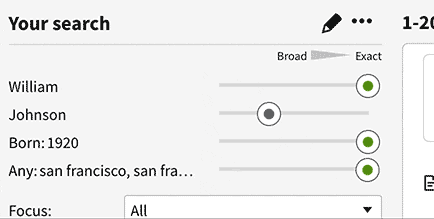 editing search results
