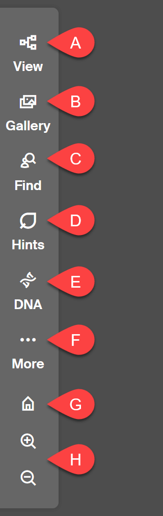 boutons de navigation